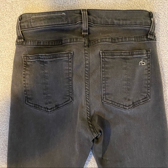 Rag & Bone High Rise Bell Flare Jeans in Grayish Black - Picture 6 of 11